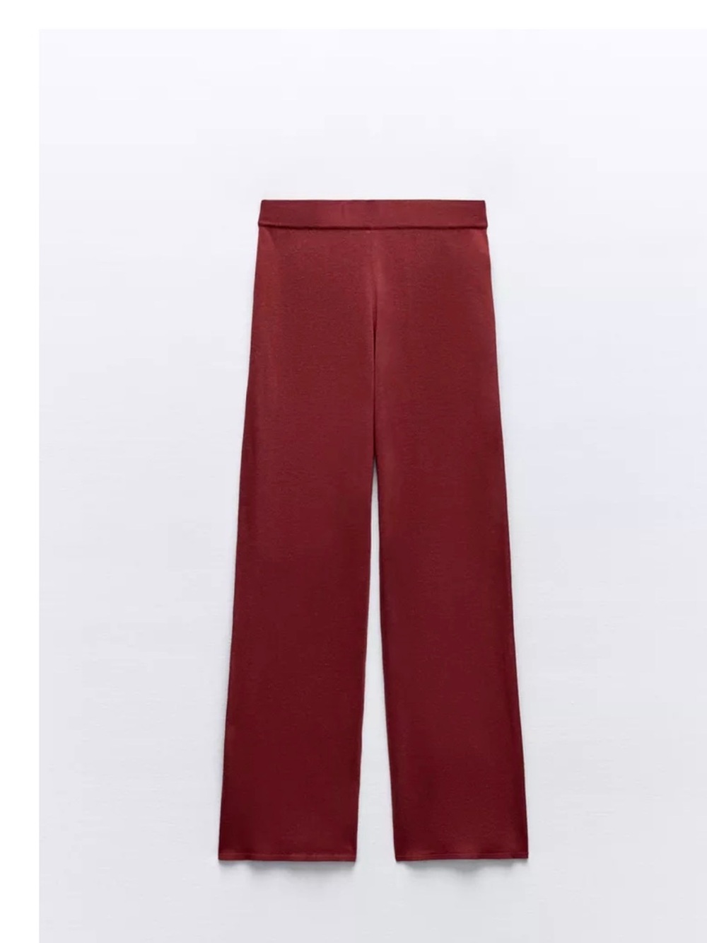 Zara Wide-Leg Pull-On Culottes &Top Set in Burgundy
Top: Medium 
Pants: Large